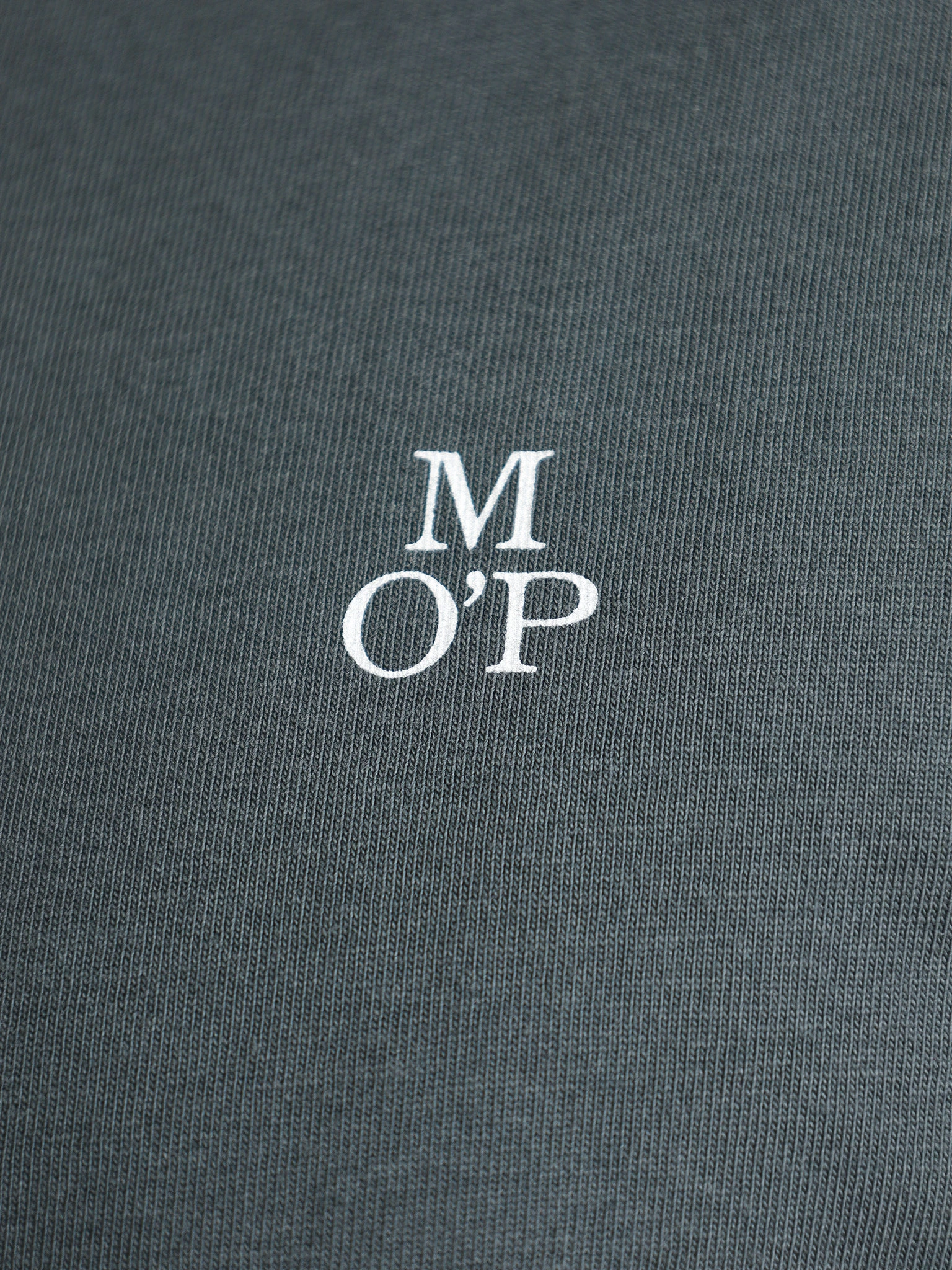 Футболка зеленого цвета из хлопка с длинным рукавом